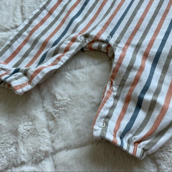 Petit Lem | Stripe Printed Romper And Headband Set | Size 3 Months - Picture 6 of 7